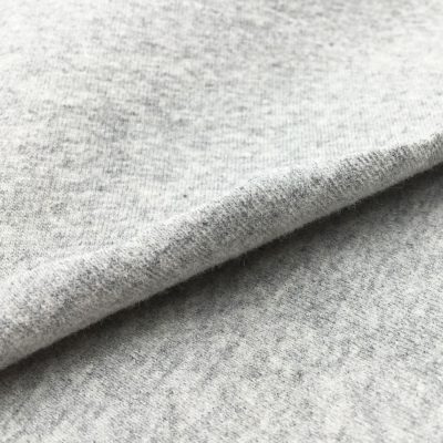Tissu tricoté en coton et spandex épais, ponçage 1x1, 95% coton, 5% spandex, 80 couleurs, 280/350gsm