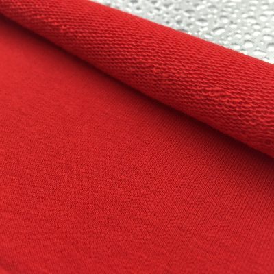 Heavyweight 320gsm knit terry biopolishing fabric 95%cotton 5%spandex 75 colors