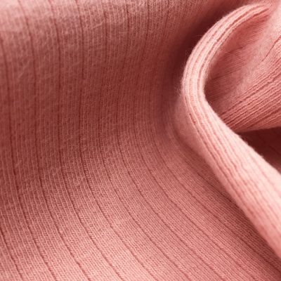 310gsm 5+4 cotton spandex rib knit fabric 96%Cotton 4%Spandex 38 colors