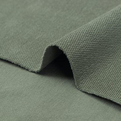 Heavyweight 260gsm knit terry biopolishing fabric 95%cotton 5%spandex 140 colors