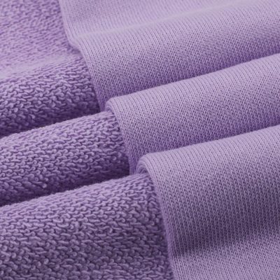 Heavyweight 280gsm biopolishing fabric knit terry 84%cotton 16%polyester 165 colors