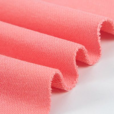 Heavyweight 320gsm biopolishing knit terry fabric 35%cotton 65%polyester 121 colors