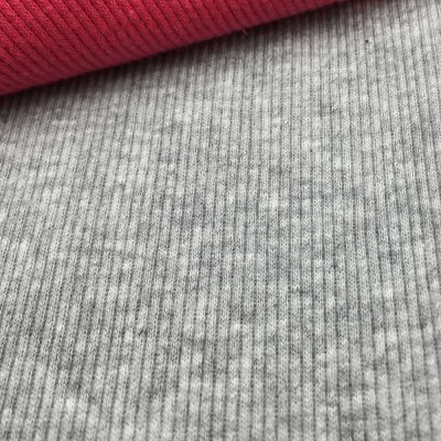 2×2 rib knit fabric 240gsm collar cuff fabric vest fabric 95% polyester 5% spandex
