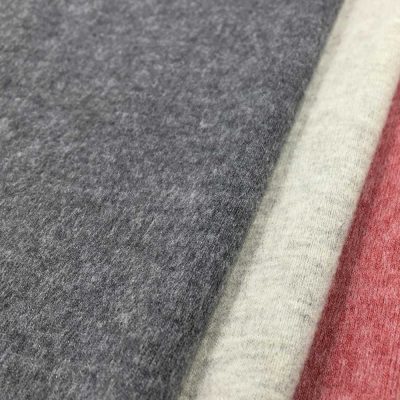 270gsm Brushed Knitted Fabric 1x1 Ribbed Knitted Fabric Brushed Warm Cloth