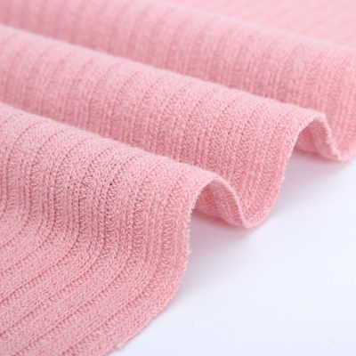 210gsm polyester rib knit fabric 95%Polyester 5%Spandex ribbed polyester fabric