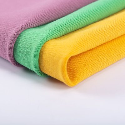 lightweight 190gsm cotton polyester spandex knit terry fabric 68%cotton 27%polyester 5%spandex