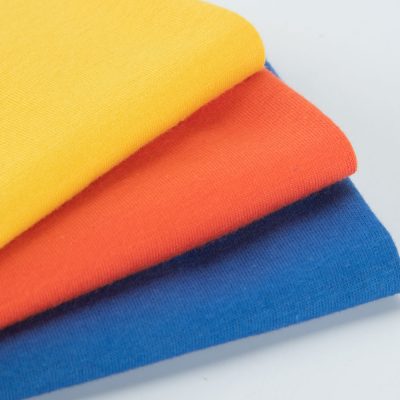 Tessuto single jersey spandex di cotone poliestere da 180 g/m² 56% cotone 39% poliestere 5% spandex