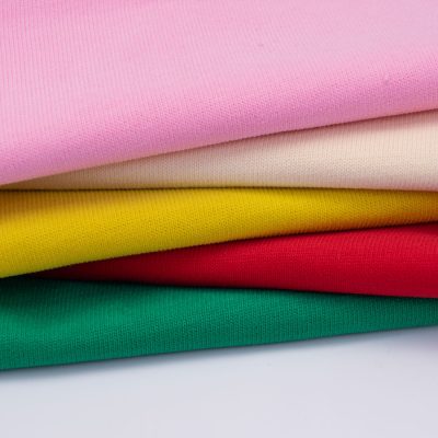 Tissu en jersey de coton 280gsm 100, tissu 100% coton épais pour t-shirt