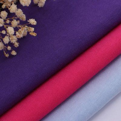 200gsm cotton jersey knit fabric 100% Cotton ລາຄາຖືກ jersey fabric