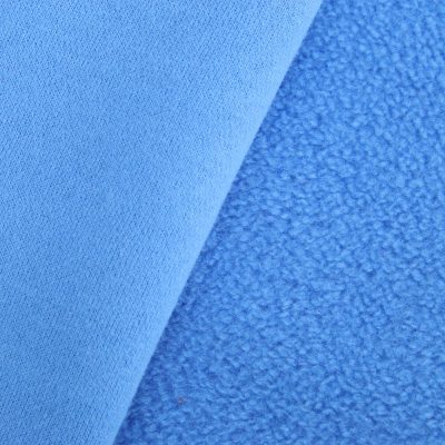 very heavyweight 340gsm cotton polyester fleece knit fabric 50%cotton 50%polyester material for activewear