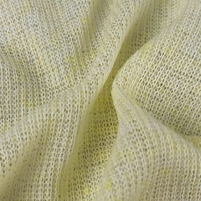 140gsm 5% linen 95% Polyester Rib Knit Fabric 160cm LW26009