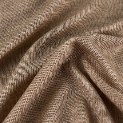 150gsm 76%Lyocell 19% ajị 5% Spandex Elastane Rib Knit Fabric 145cm LW26036