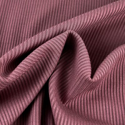 180gsm 92%Viscose 8%Spandex Elastane Rib Knit Fabric 145cm KF1947