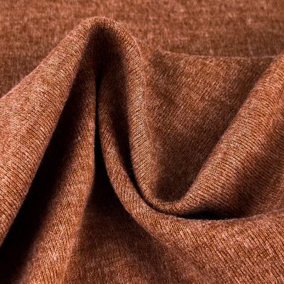220gsm 35% Cotton 60% Polyester 5% Spandex Elastane Rib Brushed Knit Fabric 175cm KF852