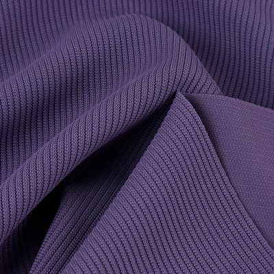 220gsm 94%Polyester 6%Spandex Elastane Rib Knit Fabric 155cm LW26033