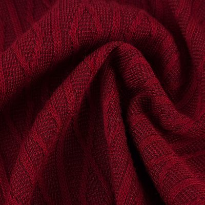 230gsm 64% Poliéster 33% Katun 3% Spandex Elastane Jacquard Knit Fabric 175cm TH2142