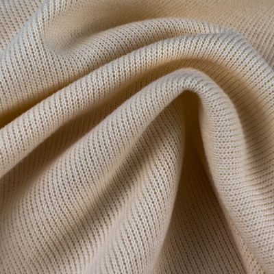 260gsm 75% Cotton 25% Polyester Rib Brushed Knit Fabric 165cm KF966