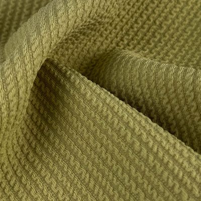 270gsm 93% Polyester 7% Spandex Elastane Cable Knit Fabric 160cm MH15001