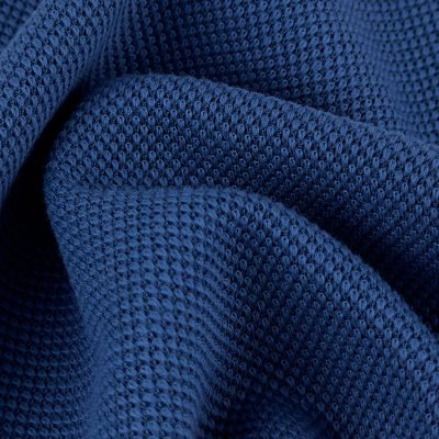 280gsm 40%කපු 57%පොලියෙස්ටර් 3%Spandex Elastane Pique Knit Fabric 155cm ZD2184
