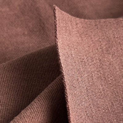 280gsm 47.5%කපු 47.5%විස්කෝස් 5%Spandex Elastane Interlock Knit Fabric 175cm SS36001