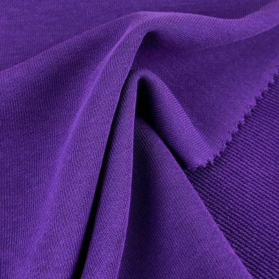 280gsm 82% Cotton 18% Polyester French Terry Knitted Fabric 185cm KF1956