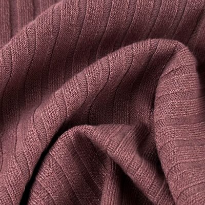 280gsm 95% ပိုလီစတာ 5% Spandex Elastane Rib Knit Fabric 145cm LW2226