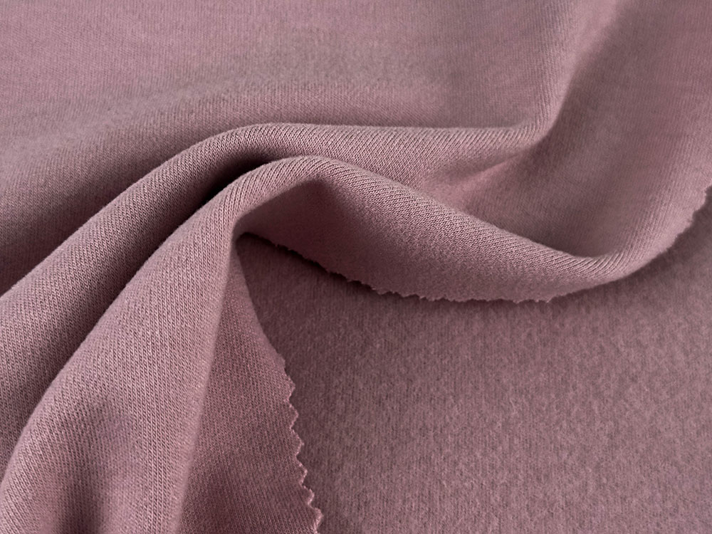 300gsm 46%Viscose 46%ඇක්‍රිලික් 8%Spandex Elastane Interlock Brushed Knit Fabric 175cm YM0511