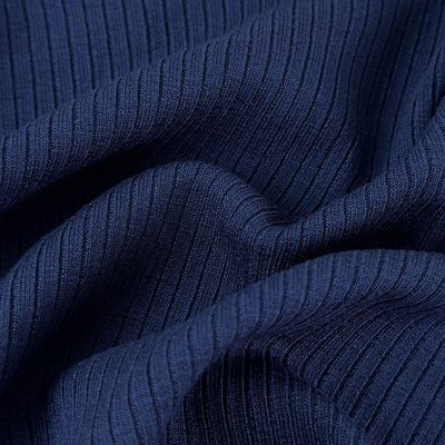 300gsm 94% Viscose 6% Spandex Elastane Rib Knit Fabric 125cm LW26023
