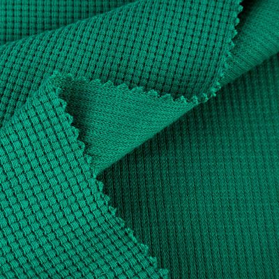 Tissu double tricot gaufré 320gsm 55% coton 45% polyester 170cm HF9278