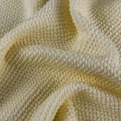 340gsm 92% Cotton 8% Spandex Elastane Pique Knit Fabric 160cm ZD37002