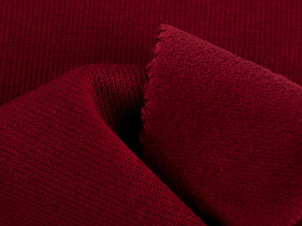 400gsm 55%Cotton 45%Polyester Bonded Rib Knit Fabric 185cm KF2080 ...