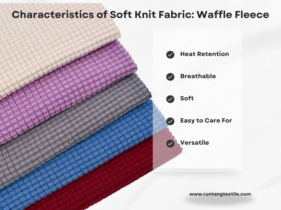 Characteristics of Soft Knit Fabric Waffle Fleece