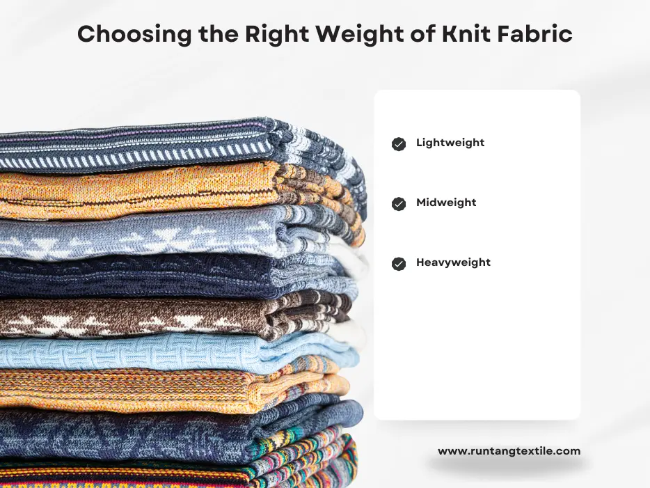 Choosing the Right Weight of Knit Fabric