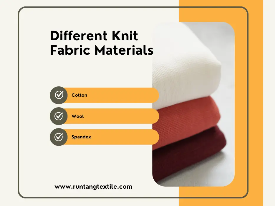 Different Knit Fabric Materials 