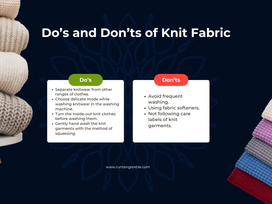 Do’s and Don’ts of Knit Fabric